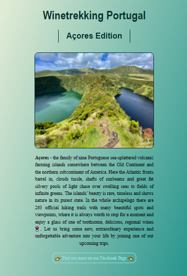 Winetrekking Azores Page original